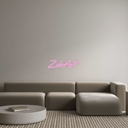 שלט ניאון LED ZohArt בעיצוב אישי | Neon Israel