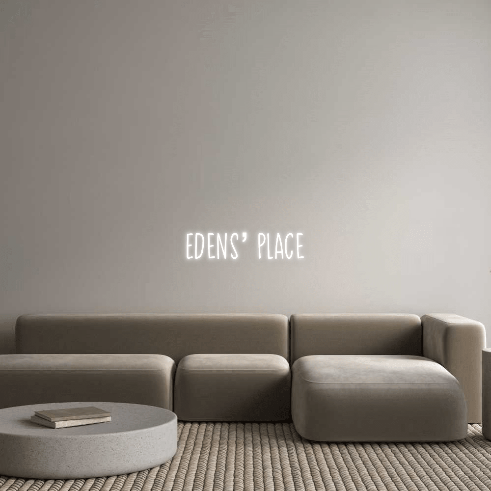 שלט ניאון LED Edens' place בעיצוב אישי | Neon Israel