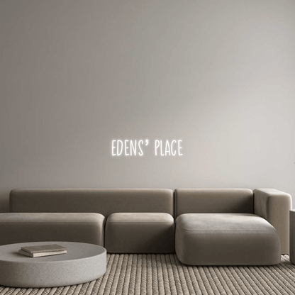 שלט ניאון LED Edens' place בעיצוב אישי | Neon Israel