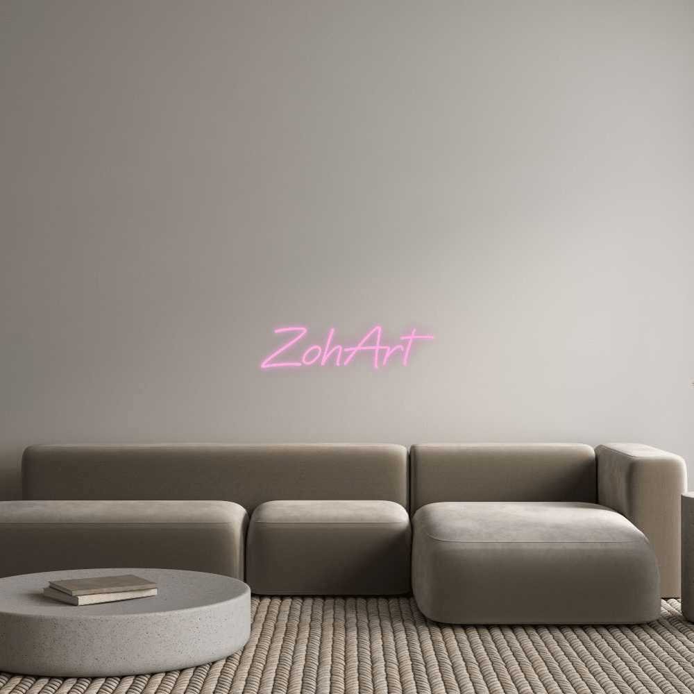 שלט ניאון LED ZohArt בעיצוב אישי | Neon Israel