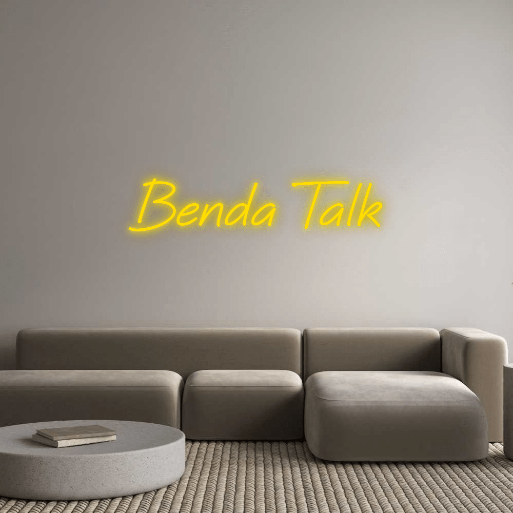 שלט ניאון LED Benda Talk בעיצוב אישי | Neon Israel