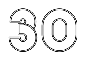 שלט ניאון LED מספר 30 בעיצוב אישי — תצוגה מקדימה | Neon Israel